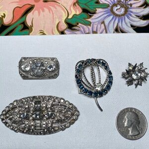 Vintage Rhinestone Brooches